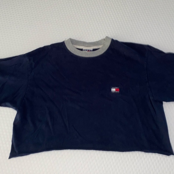 Vintage Tommy Jeans Cropped Tee - Picture 1 of 3